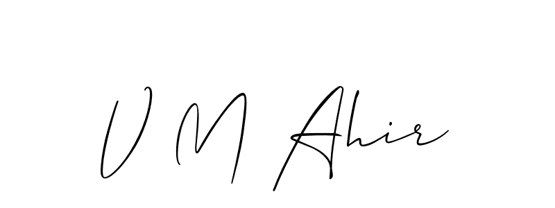 Once you've used our free online signature maker to create your best signature Allison_Script style, it's time to enjoy all of the benefits that V M Ahir name signing documents. V M Ahir signature style 2 images and pictures png