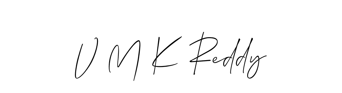 You should practise on your own different ways (Allison_Script) to write your name (V M K Reddy) in signature. don't let someone else do it for you. V M K Reddy signature style 2 images and pictures png