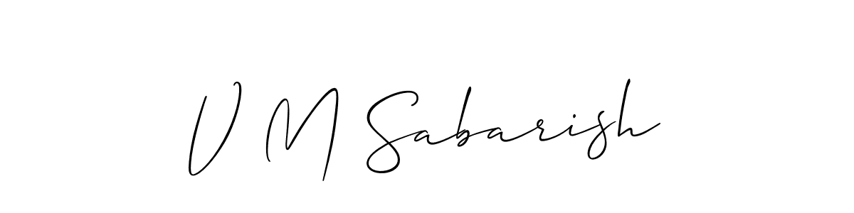 Check out images of Autograph of V M Sabarish name. Actor V M Sabarish Signature Style. Allison_Script is a professional sign style online. V M Sabarish signature style 2 images and pictures png