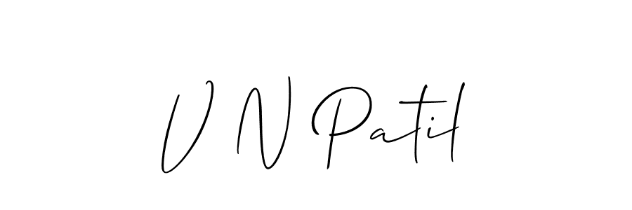 Similarly Allison_Script is the best handwritten signature design. Signature creator online .You can use it as an online autograph creator for name V N Patil. V N Patil signature style 2 images and pictures png