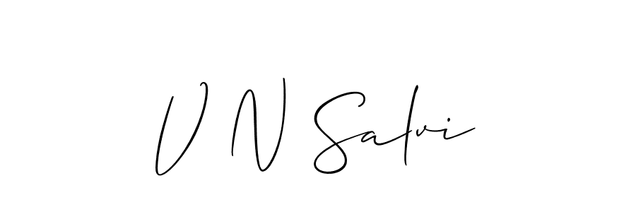 Once you've used our free online signature maker to create your best signature Allison_Script style, it's time to enjoy all of the benefits that V N Salvi name signing documents. V N Salvi signature style 2 images and pictures png