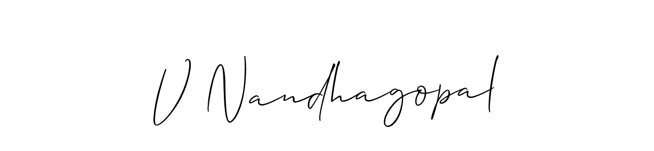 This is the best signature style for the V Nandhagopal name. Also you like these signature font (Allison_Script). Mix name signature. V Nandhagopal signature style 2 images and pictures png