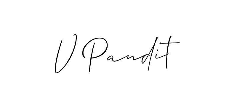 Make a short V Pandit signature style. Manage your documents anywhere anytime using Allison_Script. Create and add eSignatures, submit forms, share and send files easily. V Pandit signature style 2 images and pictures png