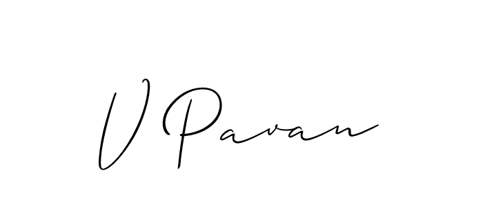 You can use this online signature creator to create a handwritten signature for the name V Pavan. This is the best online autograph maker. V Pavan signature style 2 images and pictures png