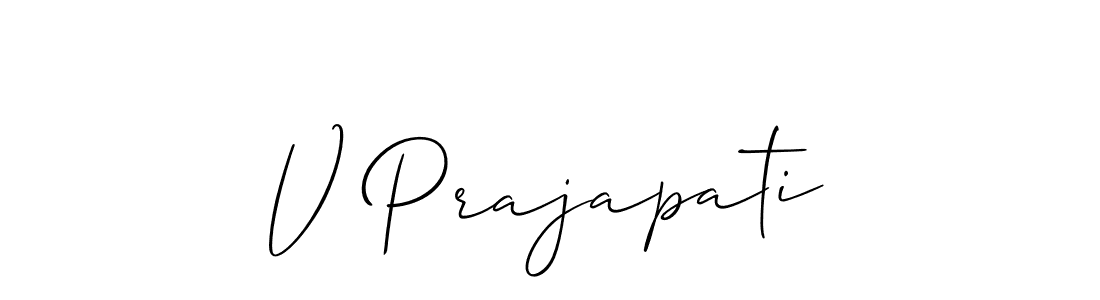 Similarly Allison_Script is the best handwritten signature design. Signature creator online .You can use it as an online autograph creator for name V Prajapati. V Prajapati signature style 2 images and pictures png