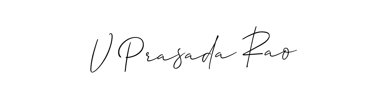 Also You can easily find your signature by using the search form. We will create V Prasada Rao name handwritten signature images for you free of cost using Allison_Script sign style. V Prasada Rao signature style 2 images and pictures png