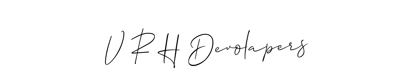 Here are the top 10 professional signature styles for the name V R H Devolapers. These are the best autograph styles you can use for your name. V R H Devolapers signature style 2 images and pictures png