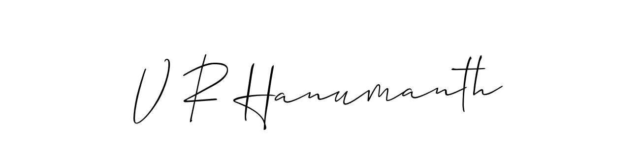 Best and Professional Signature Style for V R Hanumanth. Allison_Script Best Signature Style Collection. V R Hanumanth signature style 2 images and pictures png