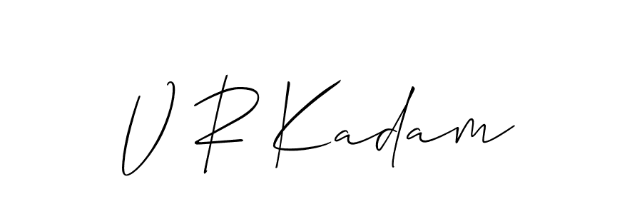 Check out images of Autograph of V R Kadam name. Actor V R Kadam Signature Style. Allison_Script is a professional sign style online. V R Kadam signature style 2 images and pictures png