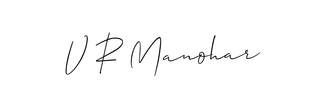 Best and Professional Signature Style for V R Manohar. Allison_Script Best Signature Style Collection. V R Manohar signature style 2 images and pictures png
