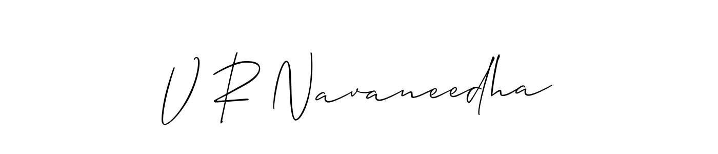 You can use this online signature creator to create a handwritten signature for the name V R Navaneedha. This is the best online autograph maker. V R Navaneedha signature style 2 images and pictures png