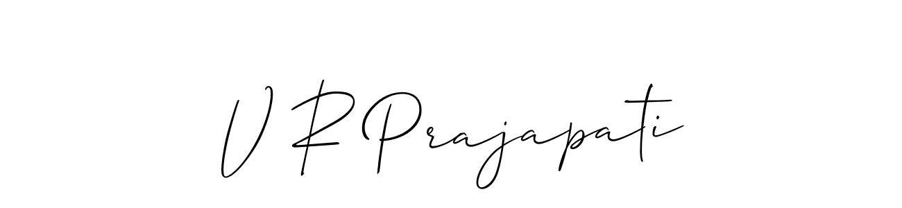 Here are the top 10 professional signature styles for the name V R Prajapati. These are the best autograph styles you can use for your name. V R Prajapati signature style 2 images and pictures png