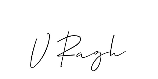 How to make V Ragh signature? Allison_Script is a professional autograph style. Create handwritten signature for V Ragh name. V Ragh signature style 2 images and pictures png