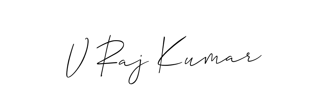 You can use this online signature creator to create a handwritten signature for the name V Raj Kumar. This is the best online autograph maker. V Raj Kumar signature style 2 images and pictures png