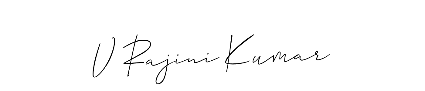 Here are the top 10 professional signature styles for the name V Rajini Kumar. These are the best autograph styles you can use for your name. V Rajini Kumar signature style 2 images and pictures png
