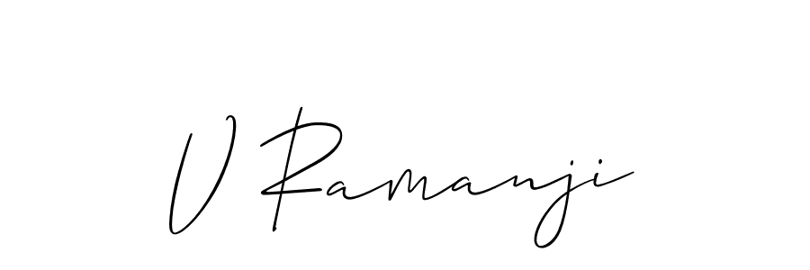 Similarly Allison_Script is the best handwritten signature design. Signature creator online .You can use it as an online autograph creator for name V Ramanji. V Ramanji signature style 2 images and pictures png