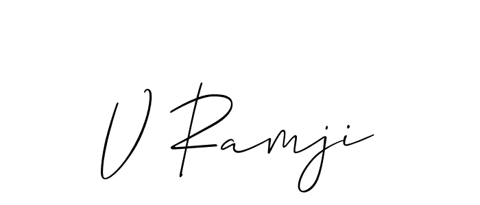 Similarly Allison_Script is the best handwritten signature design. Signature creator online .You can use it as an online autograph creator for name V Ramji. V Ramji signature style 2 images and pictures png