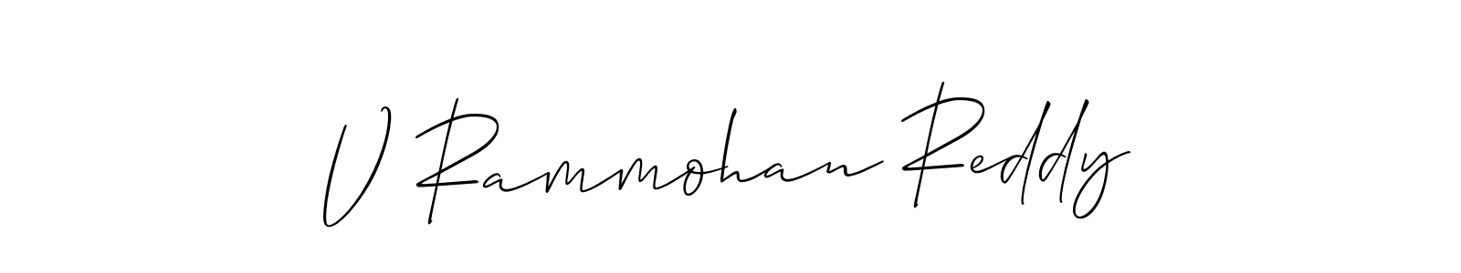 How to make V Rammohan Reddy signature? Allison_Script is a professional autograph style. Create handwritten signature for V Rammohan Reddy name. V Rammohan Reddy signature style 2 images and pictures png