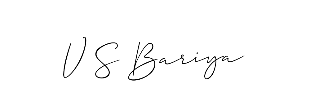 You can use this online signature creator to create a handwritten signature for the name V S Bariya. This is the best online autograph maker. V S Bariya signature style 2 images and pictures png