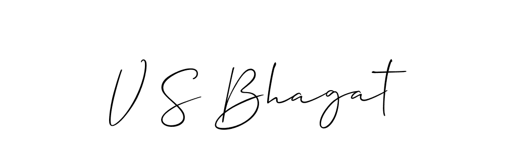 Make a short V S Bhagat signature style. Manage your documents anywhere anytime using Allison_Script. Create and add eSignatures, submit forms, share and send files easily. V S Bhagat signature style 2 images and pictures png
