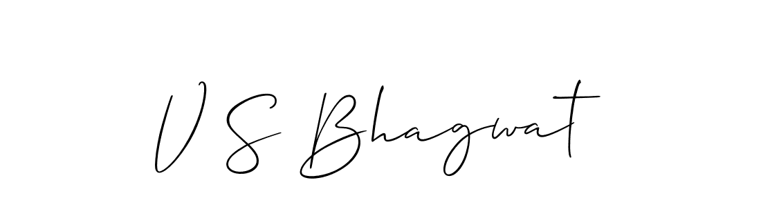 How to make V S Bhagwat signature? Allison_Script is a professional autograph style. Create handwritten signature for V S Bhagwat name. V S Bhagwat signature style 2 images and pictures png