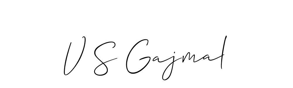 How to make V S Gajmal signature? Allison_Script is a professional autograph style. Create handwritten signature for V S Gajmal name. V S Gajmal signature style 2 images and pictures png