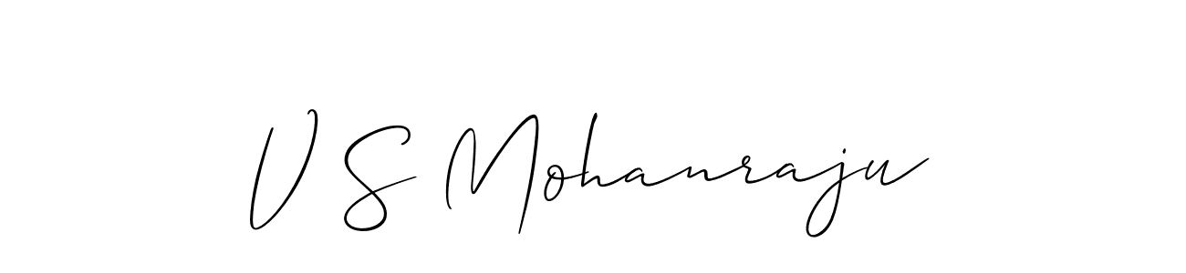 Also You can easily find your signature by using the search form. We will create V S Mohanraju name handwritten signature images for you free of cost using Allison_Script sign style. V S Mohanraju signature style 2 images and pictures png