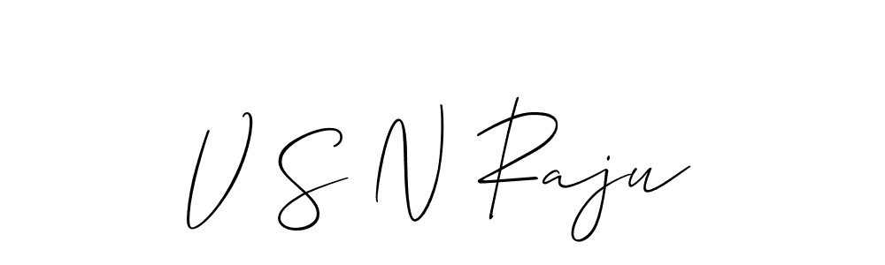 Use a signature maker to create a handwritten signature online. With this signature software, you can design (Allison_Script) your own signature for name V S N Raju. V S N Raju signature style 2 images and pictures png