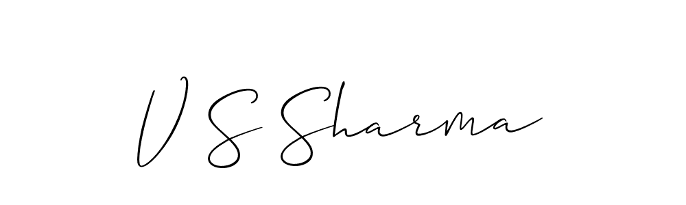 Make a beautiful signature design for name V S Sharma. Use this online signature maker to create a handwritten signature for free. V S Sharma signature style 2 images and pictures png