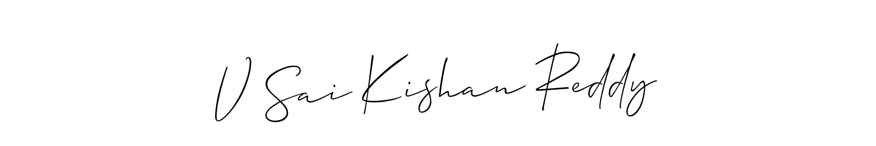 See photos of V Sai Kishan Reddy official signature by Spectra . Check more albums & portfolios. Read reviews & check more about Allison_Script font. V Sai Kishan Reddy signature style 2 images and pictures png