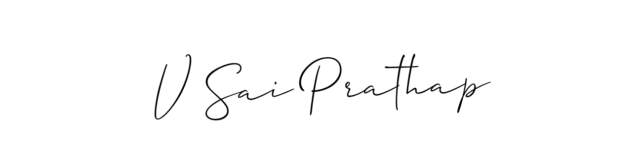 Once you've used our free online signature maker to create your best signature Allison_Script style, it's time to enjoy all of the benefits that V Sai Prathap name signing documents. V Sai Prathap signature style 2 images and pictures png