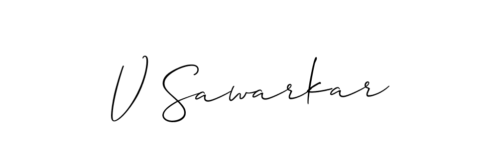 Similarly Allison_Script is the best handwritten signature design. Signature creator online .You can use it as an online autograph creator for name V Sawarkar. V Sawarkar signature style 2 images and pictures png