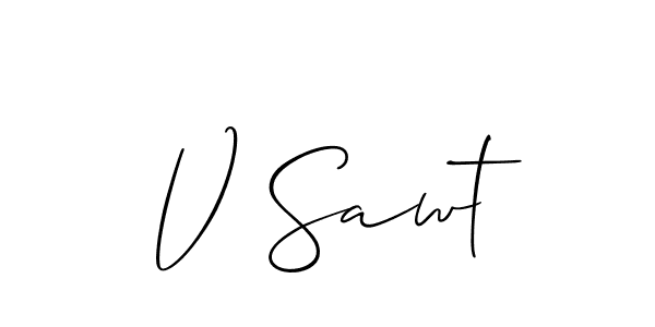 Also You can easily find your signature by using the search form. We will create V Sawt name handwritten signature images for you free of cost using Allison_Script sign style. V Sawt signature style 2 images and pictures png