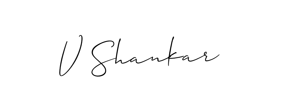 You should practise on your own different ways (Allison_Script) to write your name (V Shankar) in signature. don't let someone else do it for you. V Shankar signature style 2 images and pictures png