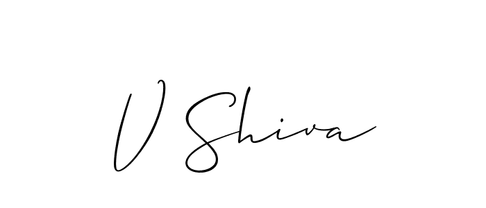 V Shiva stylish signature style. Best Handwritten Sign (Allison_Script) for my name. Handwritten Signature Collection Ideas for my name V Shiva. V Shiva signature style 2 images and pictures png