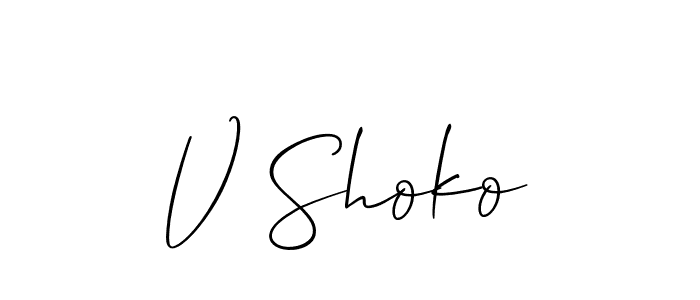 This is the best signature style for the V Shoko name. Also you like these signature font (Allison_Script). Mix name signature. V Shoko signature style 2 images and pictures png