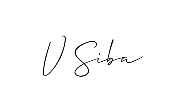 Make a beautiful signature design for name V Siba. Use this online signature maker to create a handwritten signature for free. V Siba signature style 2 images and pictures png