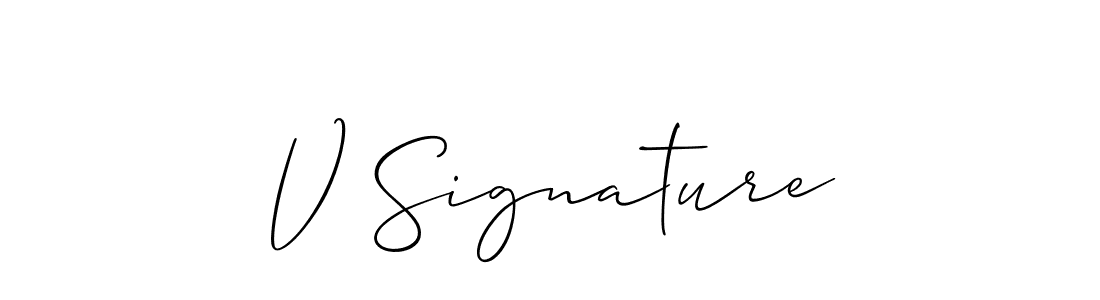 How to Draw V Signature signature style? Allison_Script is a latest design signature styles for name V Signature. V Signature signature style 2 images and pictures png