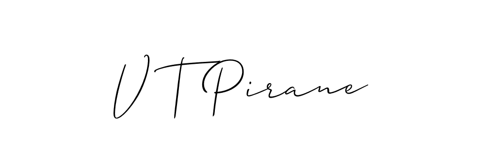 Make a beautiful signature design for name V T Pirane. Use this online signature maker to create a handwritten signature for free. V T Pirane signature style 2 images and pictures png