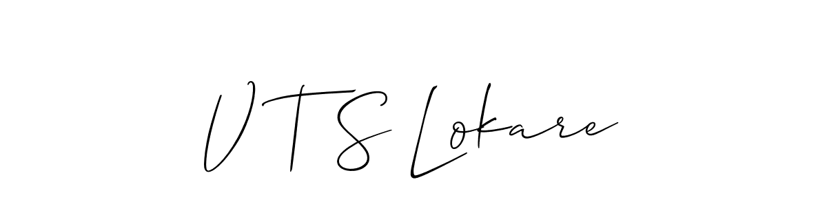 Best and Professional Signature Style for V T S Lokare. Allison_Script Best Signature Style Collection. V T S Lokare signature style 2 images and pictures png