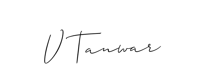 Here are the top 10 professional signature styles for the name V Tanwar. These are the best autograph styles you can use for your name. V Tanwar signature style 2 images and pictures png