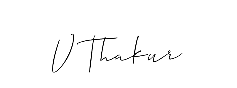 Make a beautiful signature design for name V Thakur. Use this online signature maker to create a handwritten signature for free. V Thakur signature style 2 images and pictures png