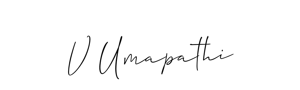 Once you've used our free online signature maker to create your best signature Allison_Script style, it's time to enjoy all of the benefits that V Umapathi name signing documents. V Umapathi signature style 2 images and pictures png