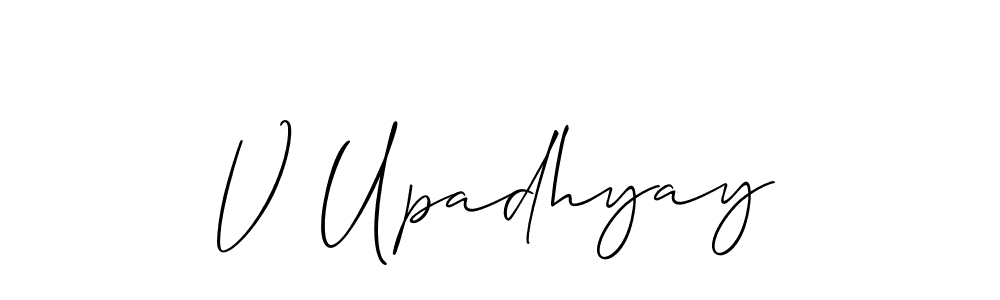 Make a beautiful signature design for name V Upadhyay. Use this online signature maker to create a handwritten signature for free. V Upadhyay signature style 2 images and pictures png