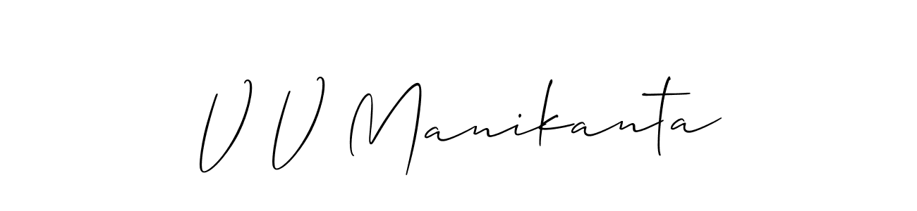 Make a short V V Manikanta signature style. Manage your documents anywhere anytime using Allison_Script. Create and add eSignatures, submit forms, share and send files easily. V V Manikanta signature style 2 images and pictures png