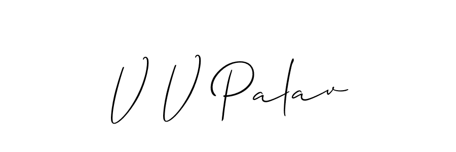 Best and Professional Signature Style for V V Palav. Allison_Script Best Signature Style Collection. V V Palav signature style 2 images and pictures png