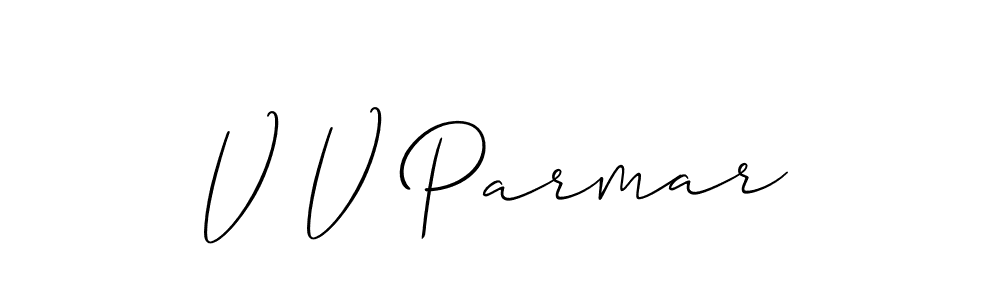 Best and Professional Signature Style for V V Parmar. Allison_Script Best Signature Style Collection. V V Parmar signature style 2 images and pictures png