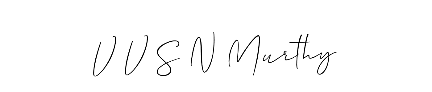 It looks lik you need a new signature style for name V V S N Murthy. Design unique handwritten (Allison_Script) signature with our free signature maker in just a few clicks. V V S N Murthy signature style 2 images and pictures png