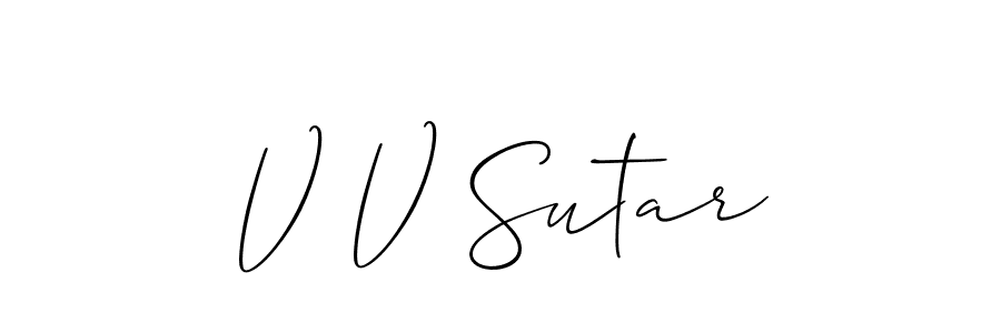 This is the best signature style for the V V Sutar name. Also you like these signature font (Allison_Script). Mix name signature. V V Sutar signature style 2 images and pictures png