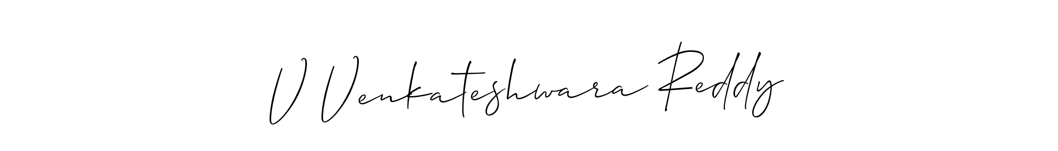 Also You can easily find your signature by using the search form. We will create V Venkateshwara Reddy name handwritten signature images for you free of cost using Allison_Script sign style. V Venkateshwara Reddy signature style 2 images and pictures png